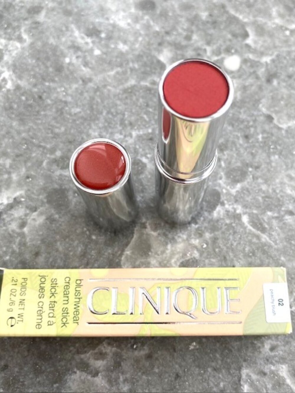 Clinique Blushwear Cream Stick .21oz‎ Peachy Blush Discontinued Makeup NIB